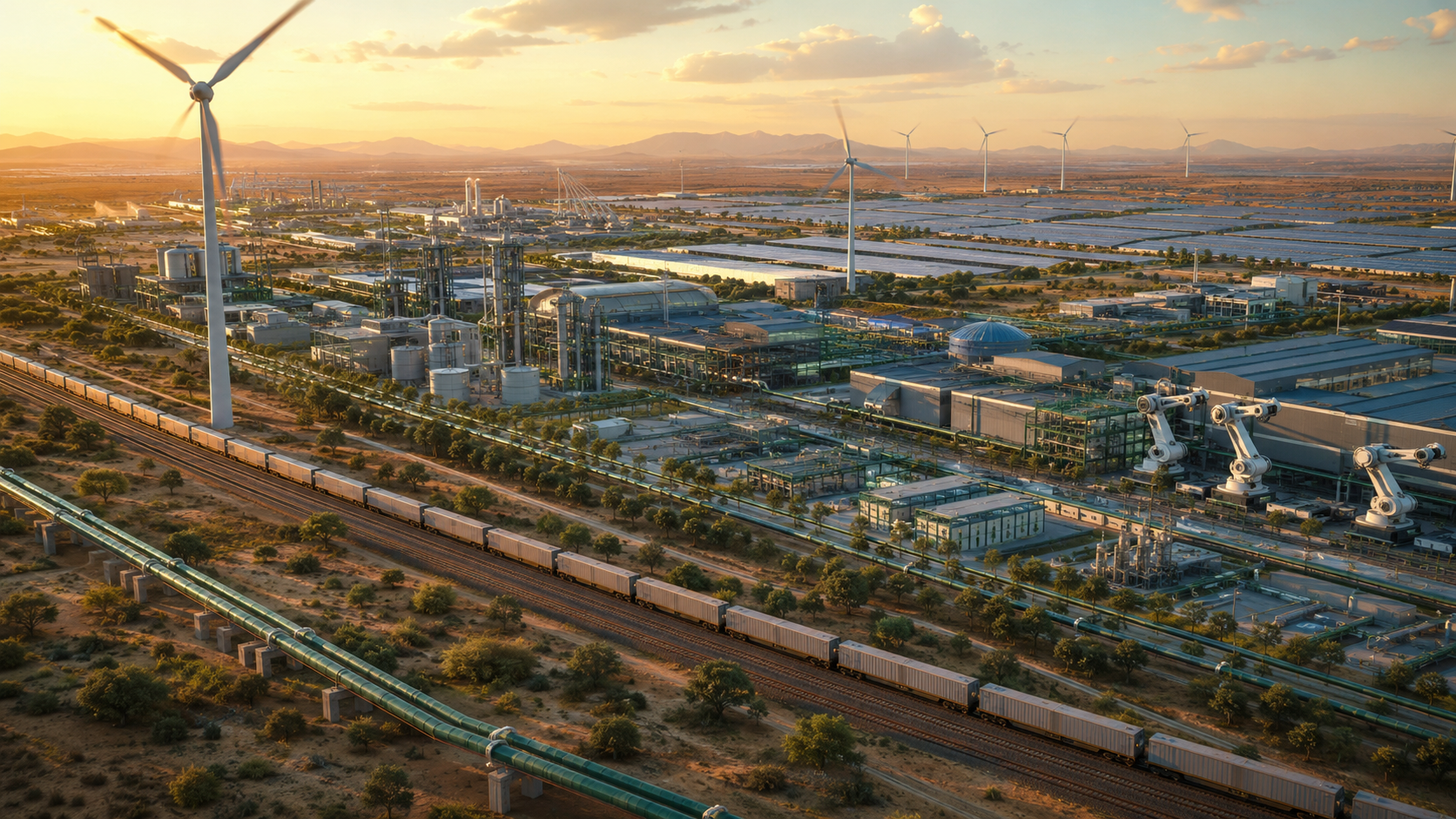 Epoch III renewable energy and industrial export platform
